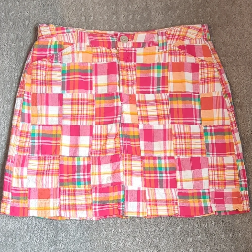 Plaid Multicolor Women's Skort - Picture 1 of 8